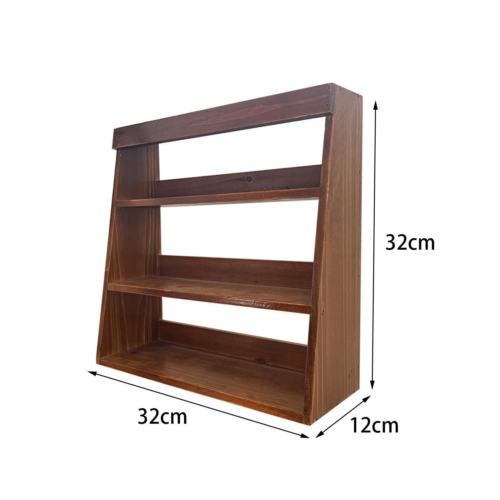 Amazon.co.jp: KLKCMS 木製ディスプレイ棚 デスクトップ収納